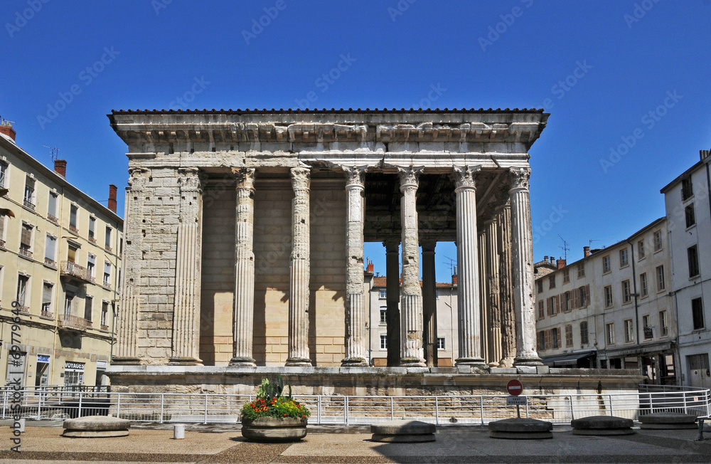 Vienne, il tempio di Augusto, Rodano Alpi