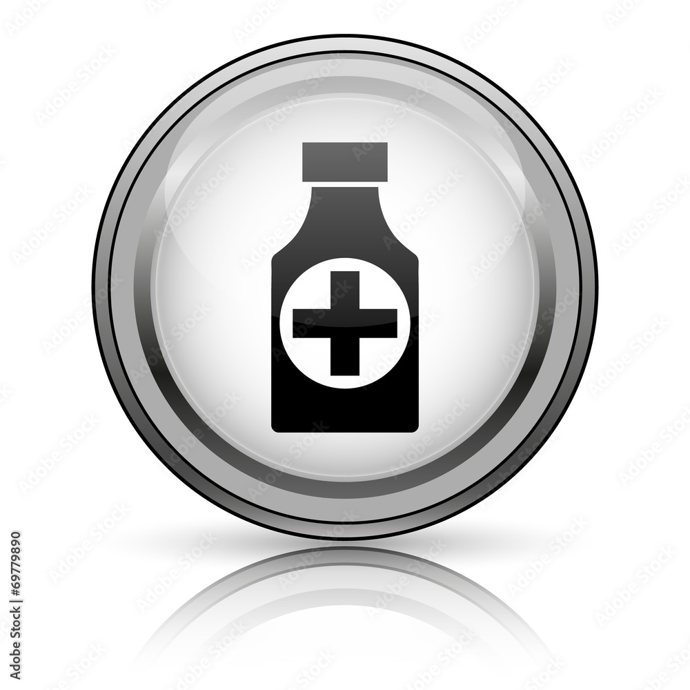 Obraz premium Pills bottle icon