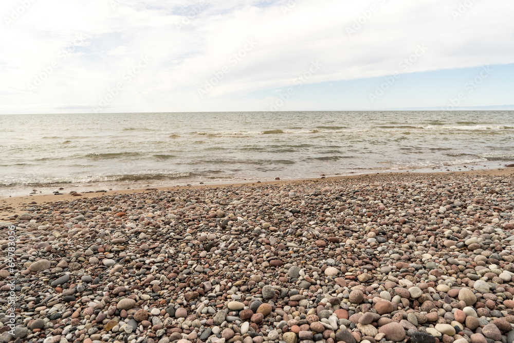 rocky beach in the baltic sea