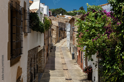 Fototapeta Naklejka Na Ścianę i Meble -  Begur Street view, Medieval town, Costa brava, Catalunya