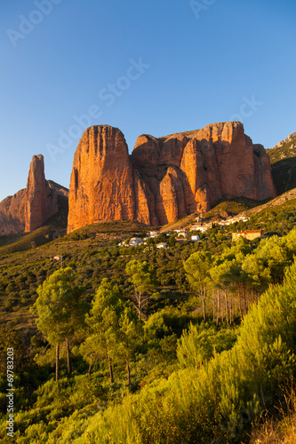 Mallos de Riglos in Huesca Aragon, Spain