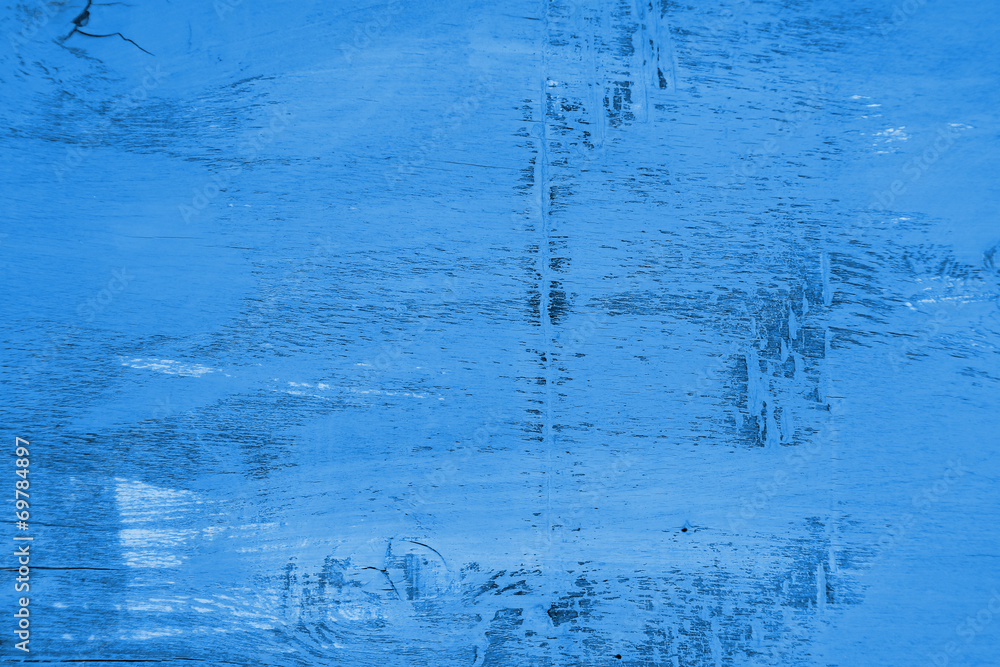 Blue old wooden background