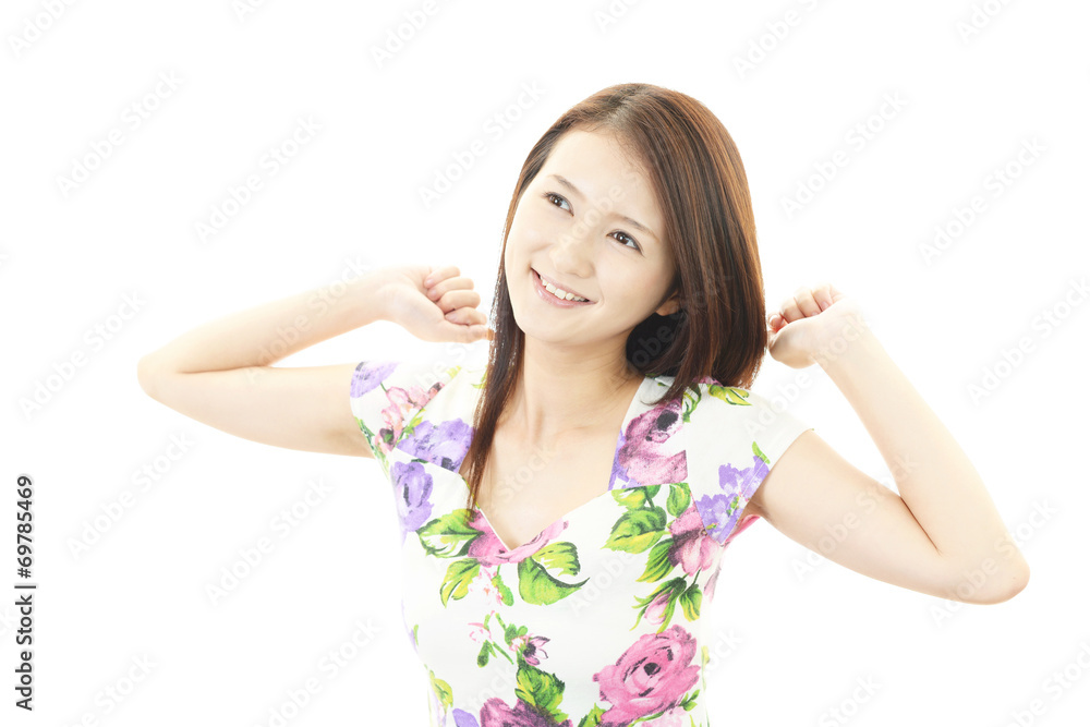 笑顔の女性 笑顔の女性
