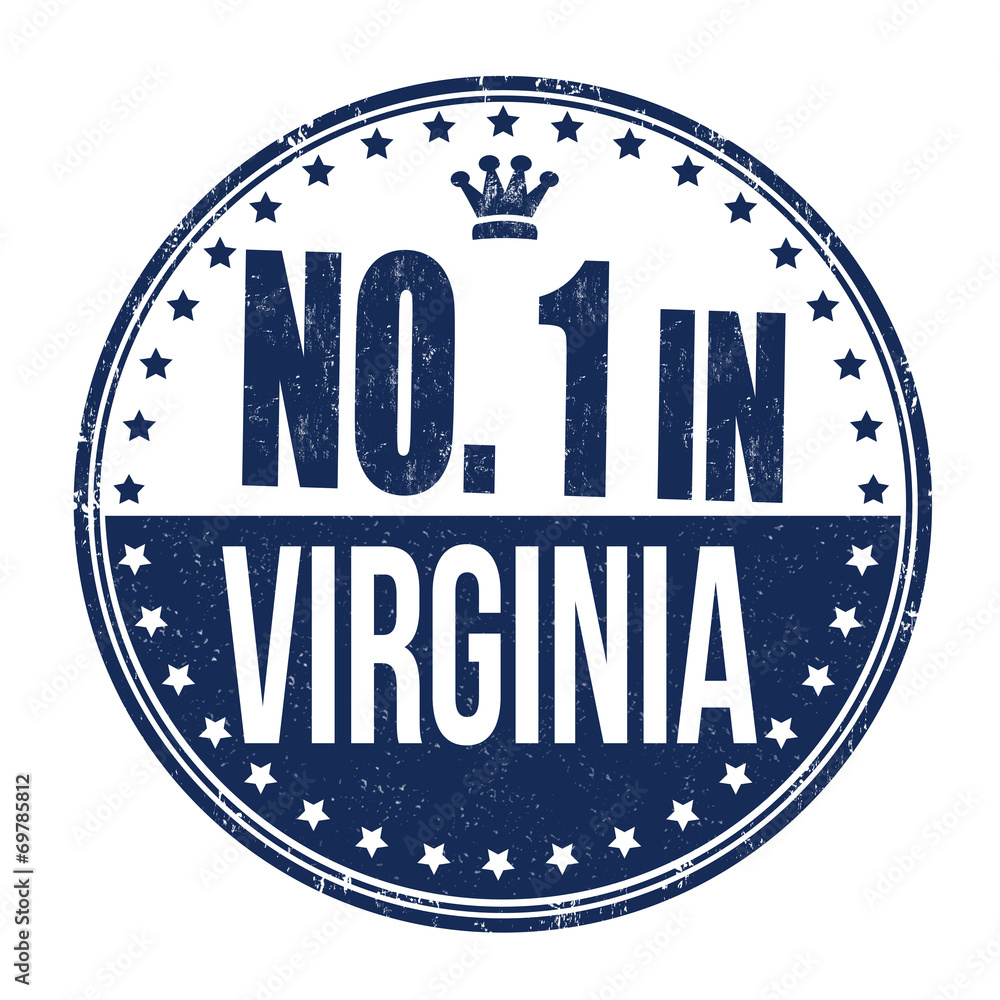 Number one in Virginia stamp