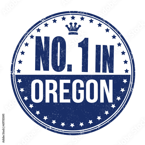 Number one in Oregon stamp