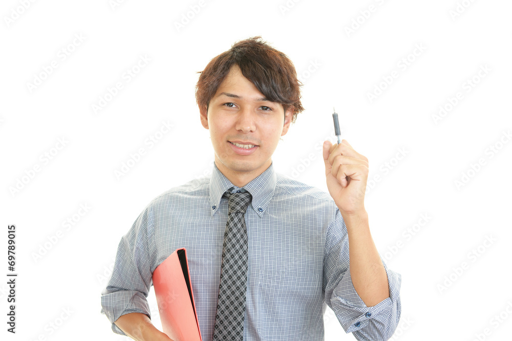 笑顔のビジネスマン