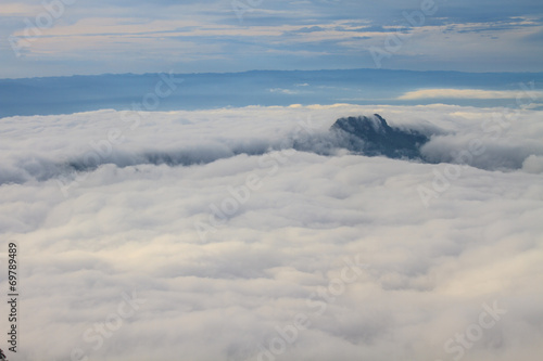 sea of fog with forests as foreground © forest71