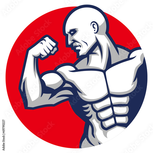 muscle man pose