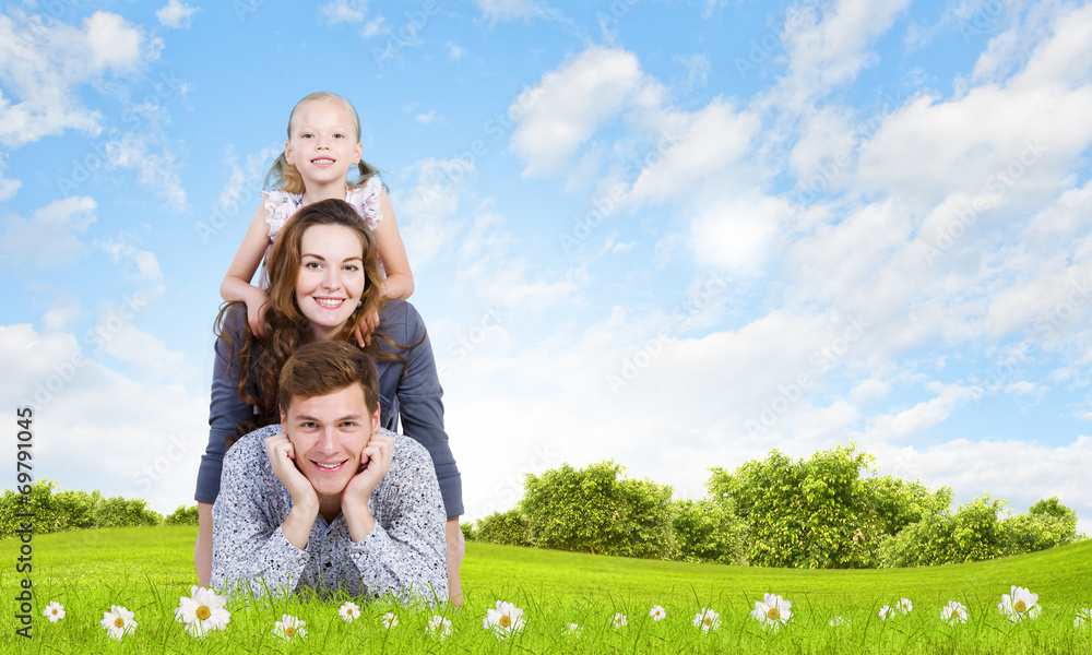 Obraz premium Young family