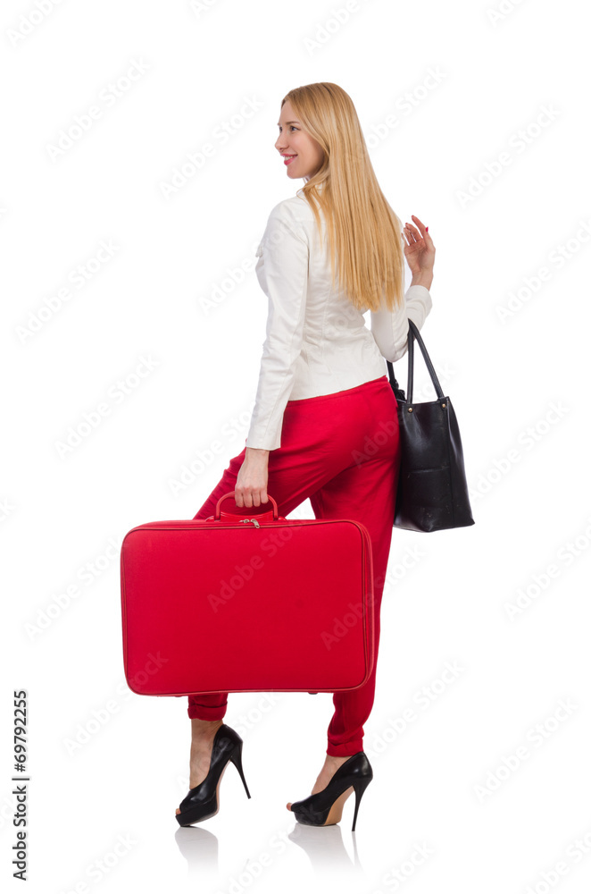Travelling tourism concept isolated on white Travelling tourism concept isolated on white