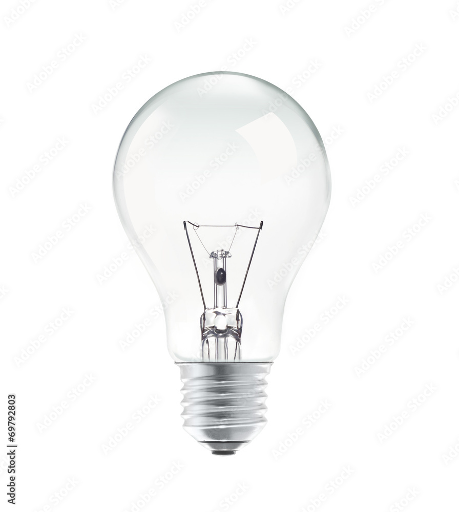 Light bulb isolated on white background Light bulb isolated on white background