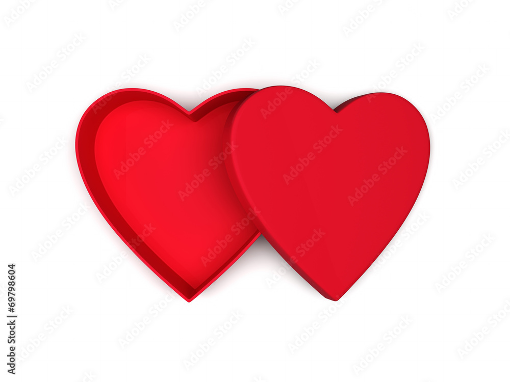 Heart shaped gift box
