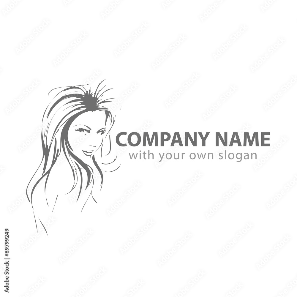 Friseur Kopf Gesicht Logo Silhouette Vektor Friseur Kopf Gesicht Logo Silhouette Vektor
