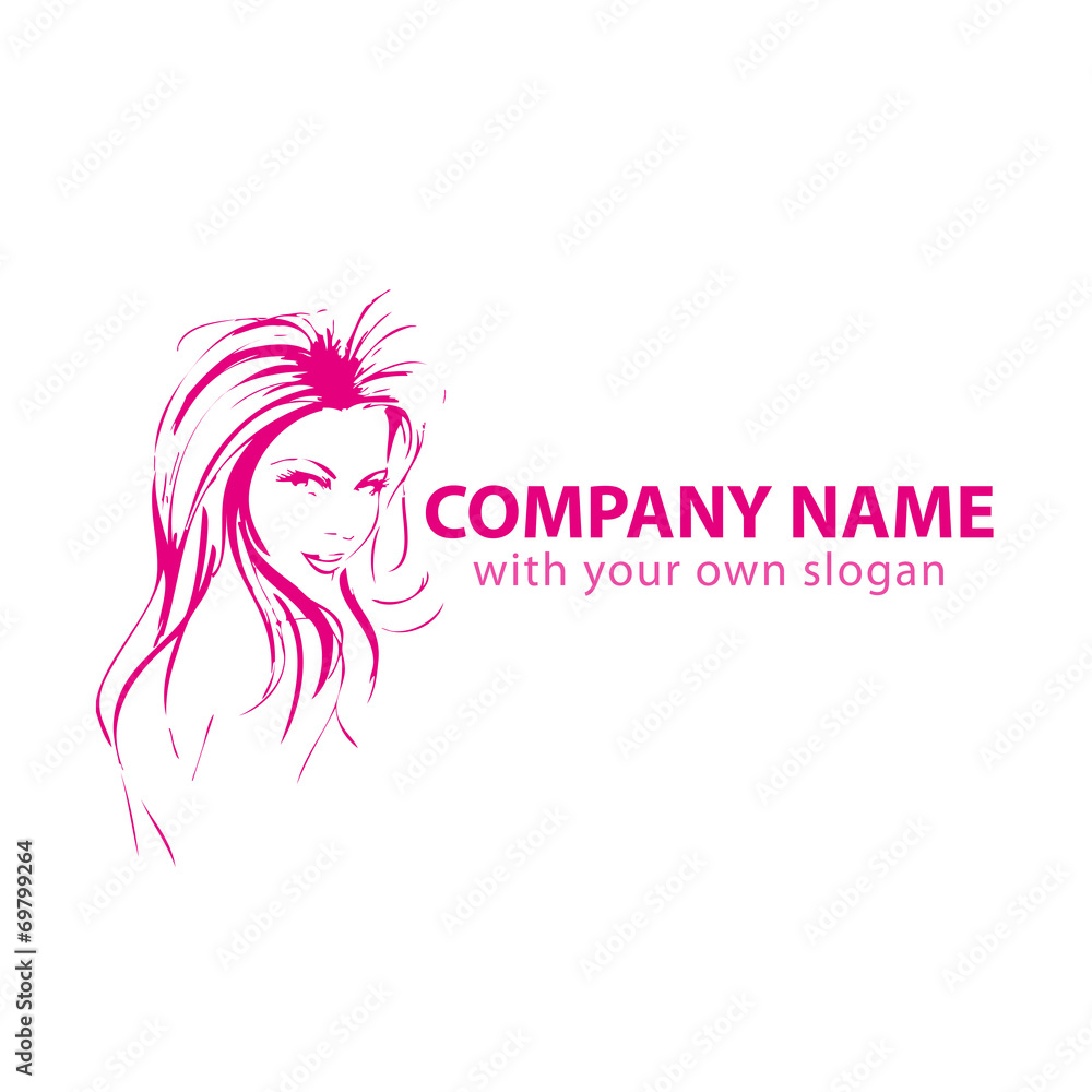 Friseur Kopf Gesicht Logo Silhouette Vektor Friseur Kopf Gesicht Logo Silhouette Vektor