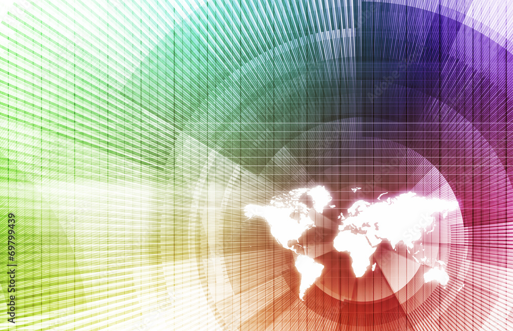 Obraz premium Connected Globally