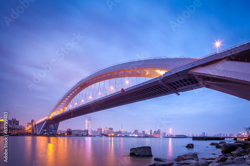 Bridge at night at