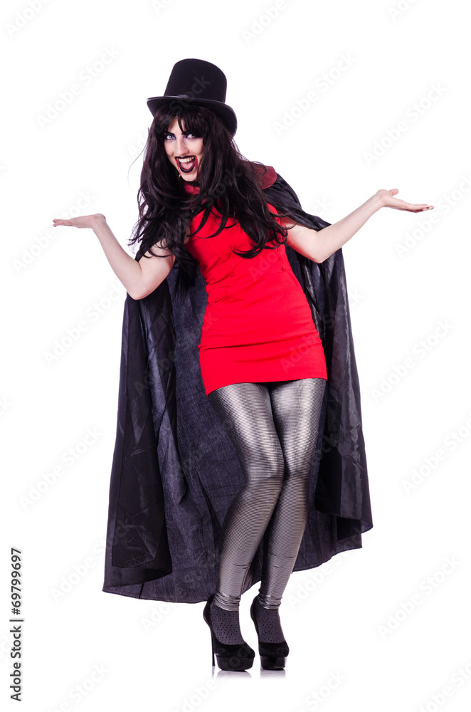 Satan halloween concept isolated on white Satan halloween concept isolated on white