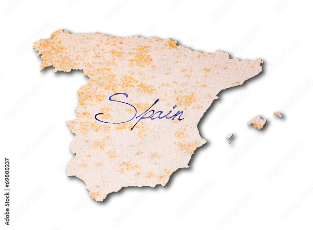 Spain - Old paper with handwriting Spain - Old paper with handwriting
