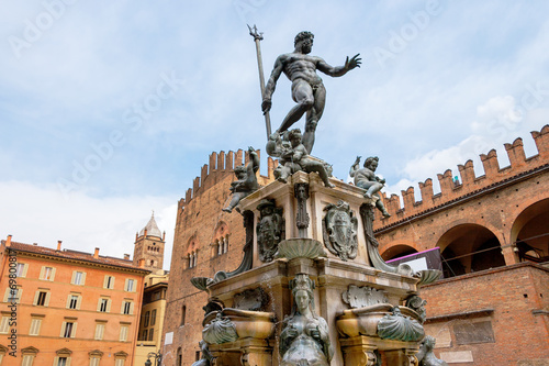 Fountain of Neptune. Bologna, Italy photo