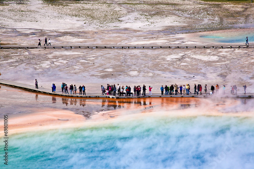 USA - Yellowstone NP, prismatic pool photo