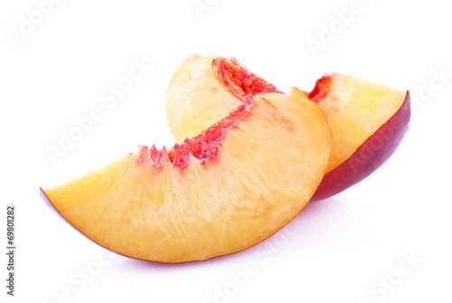 Slice of peach
