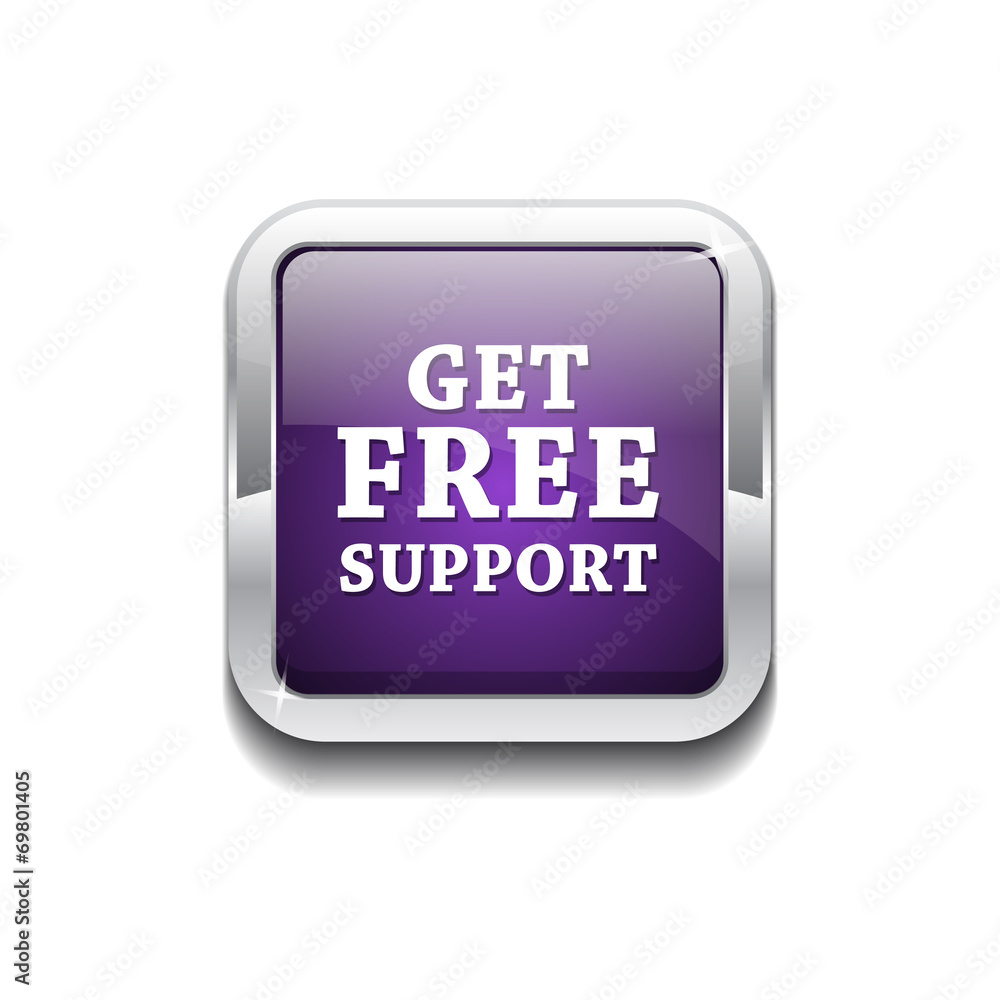 Free Support Glossy Shiny Rounded Corner Vector Button Free Support Glossy Shiny Rounded Corner Vector Button