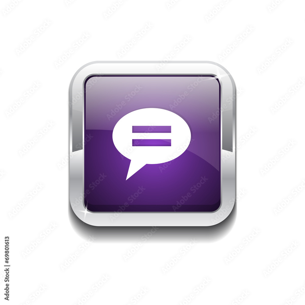 Message Rounded Corner Vector Purple Web Icon Button Message Rounded Corner Vector Purple Web Icon Button