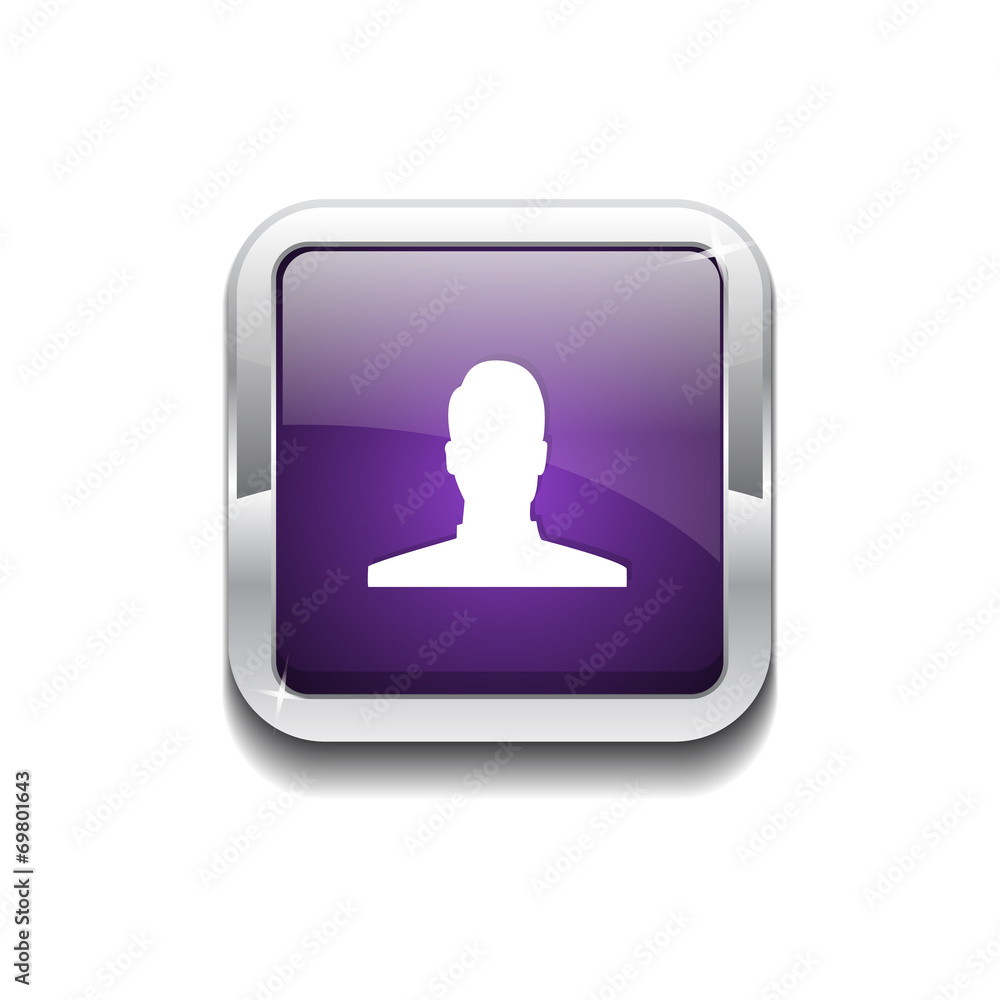 User Rounded Corner Vector Purple Web Icon Button User Rounded Corner Vector Purple Web Icon Button