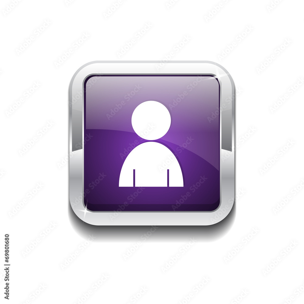 User Rounded Corner Vector Purple Web Icon Button User Rounded Corner Vector Purple Web Icon Button