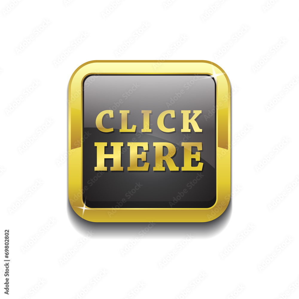 Click Here Vector Icon Button Click Here Vector Icon Button