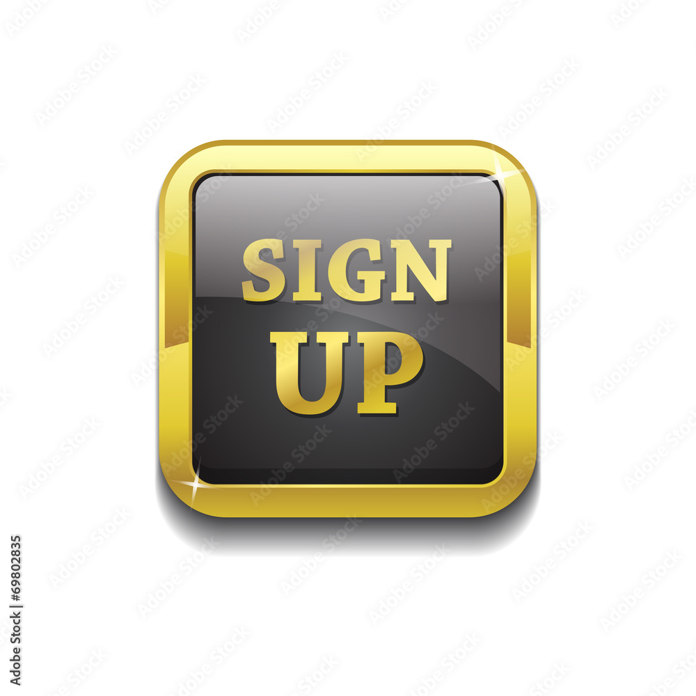 Sign Up Vector Button Icon Sign Up Vector Button Icon