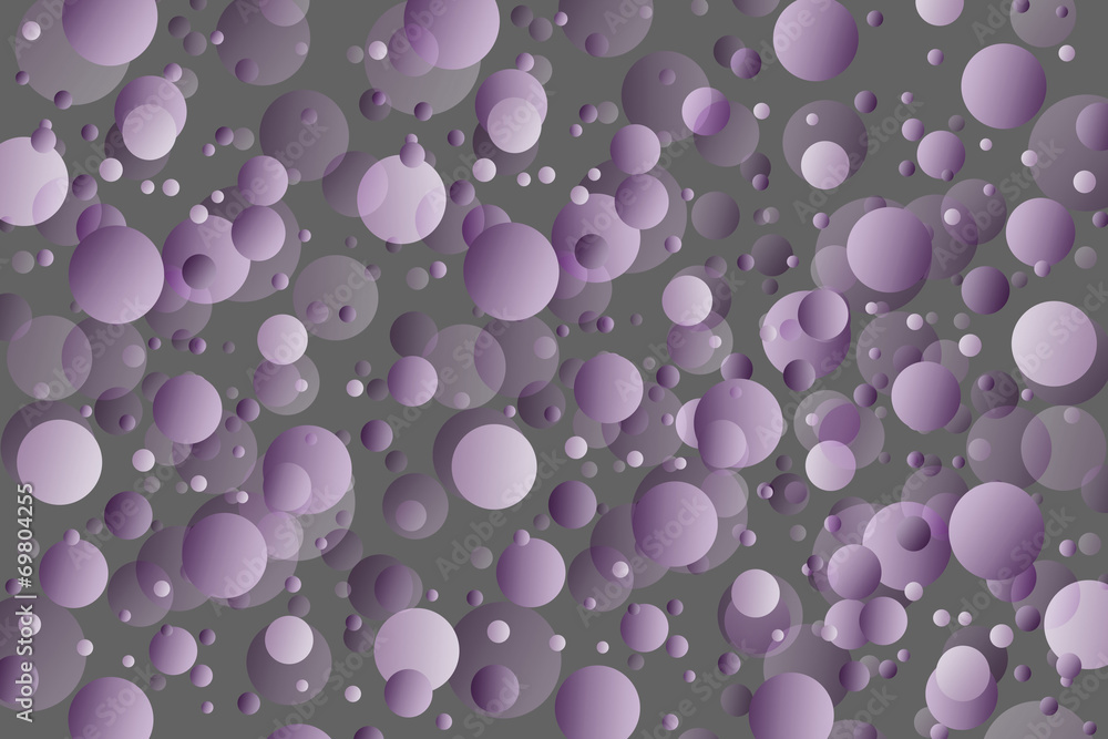 Purple balls on a gray background.