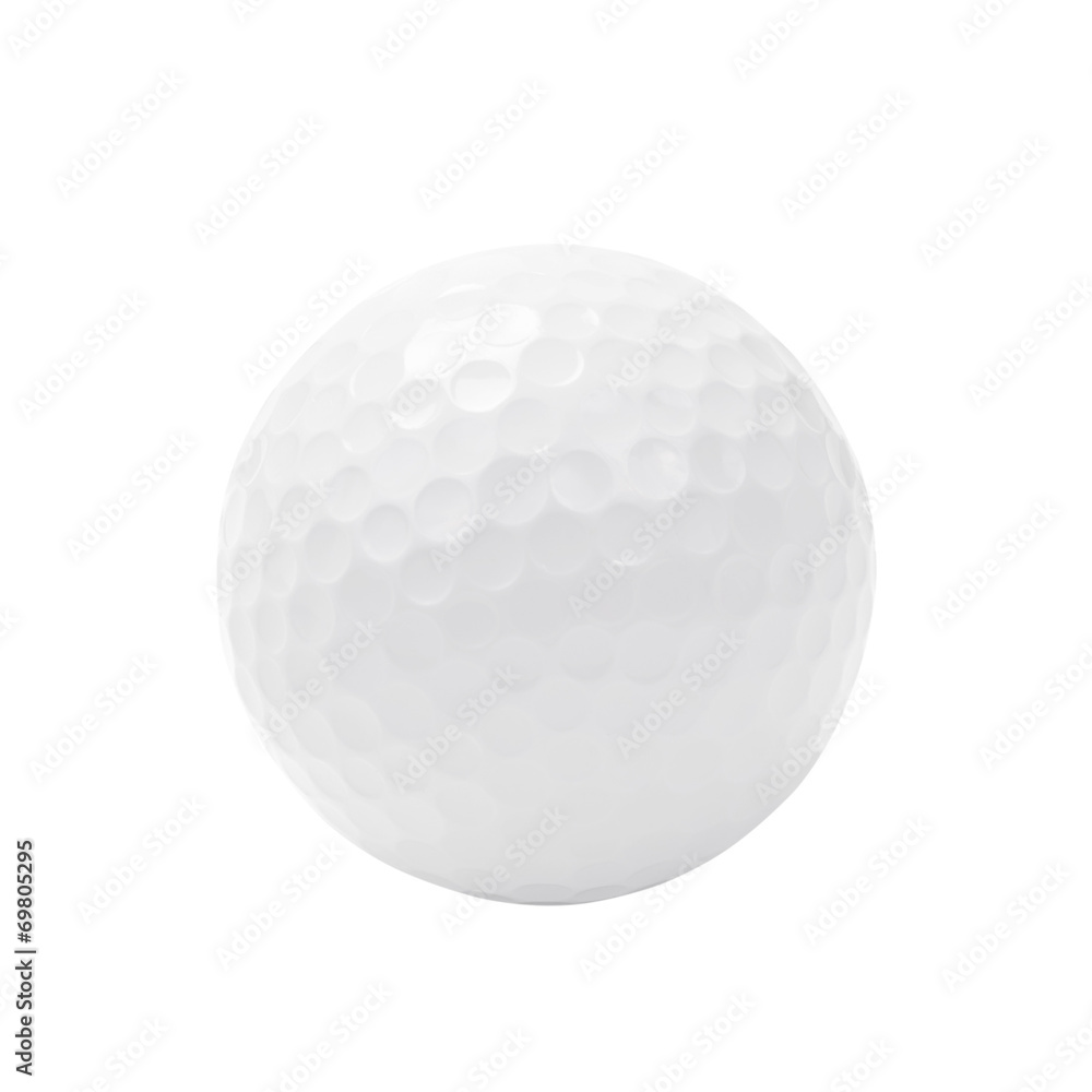 Golf ball isolated on white with clipping path. Golf ball isolated on white with clipping path.