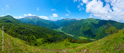Beautiful mountain landscape, Caucasus, Russia. 
