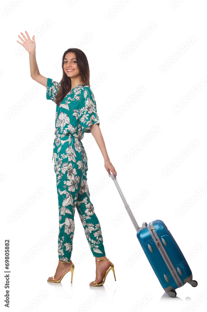Travelling tourism concept isolated on white Travelling tourism concept isolated on white