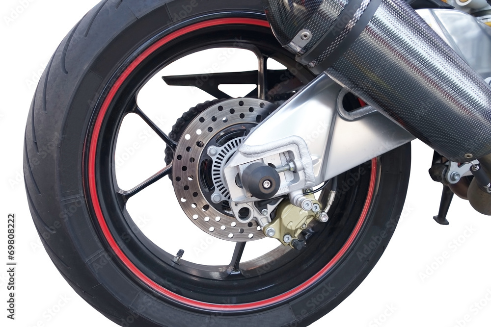 Fototapeta premium Wheel of motorcycle