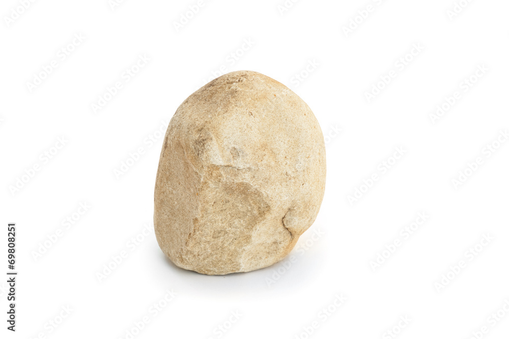 stone on white background stone on white background