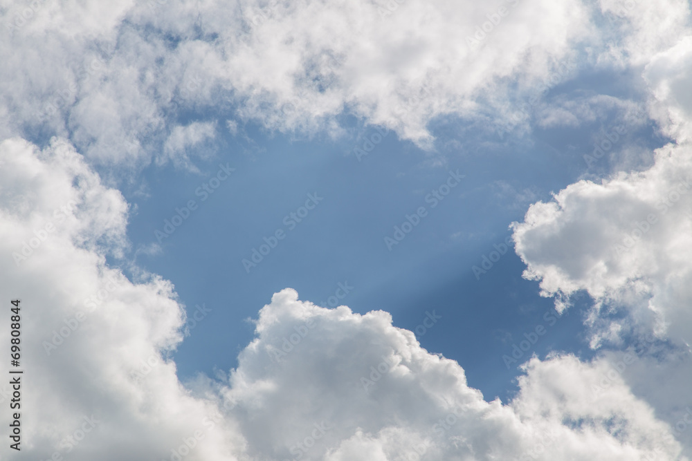 Obraz premium White Cloud and Blue Sky