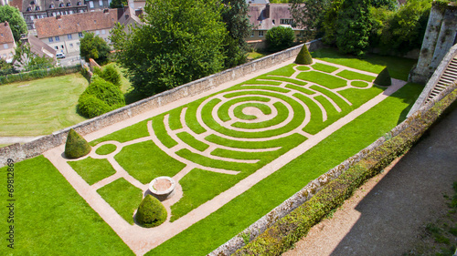 Chartres. France. Labyrinth. photo