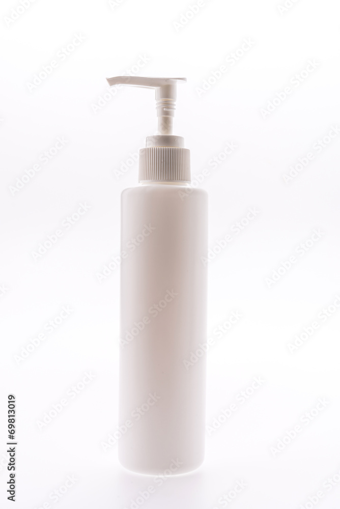Pump bottle isolated on white Pump bottle isolated on white