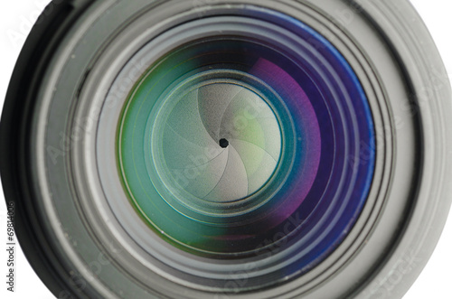 lente con diaframma chiuso