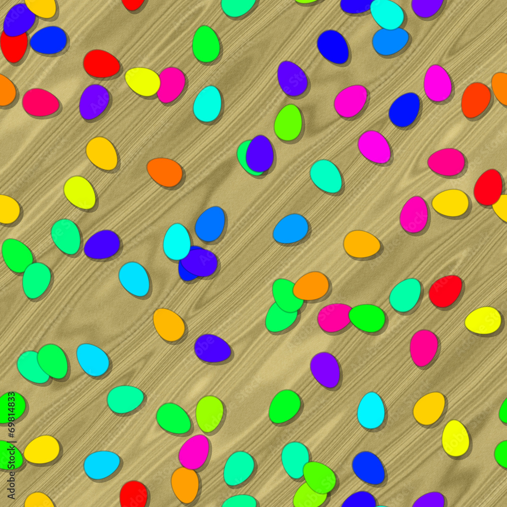 Egg shapes with seamless generated background Egg shapes with seamless generated background
