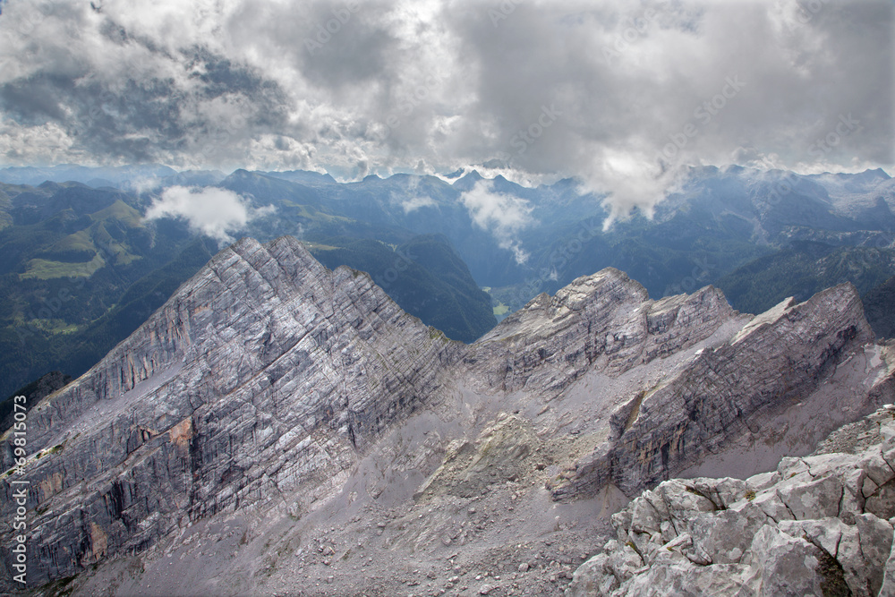 Alps - outlook from Watzmann peak