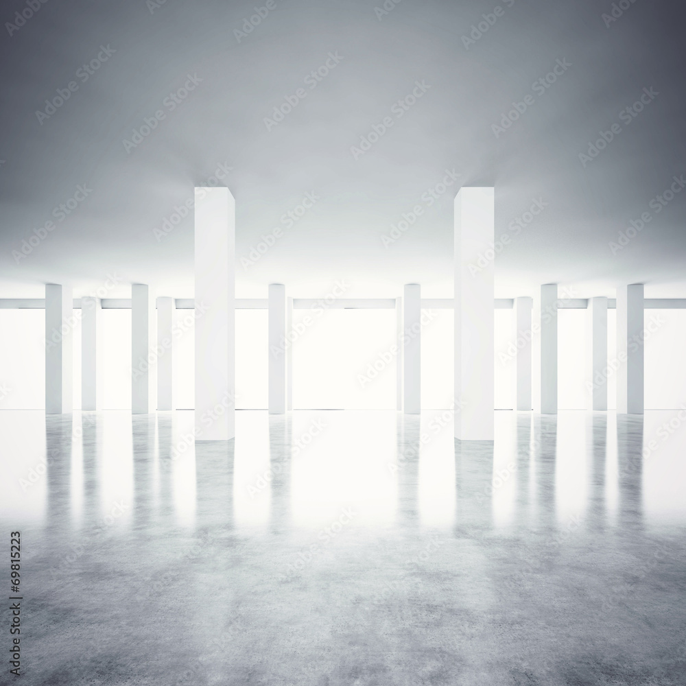 Empty open plan interior Empty open plan interior