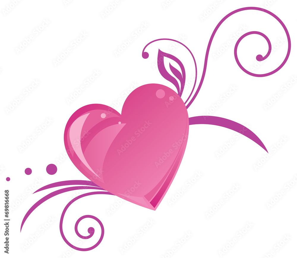 Romantic heart silhouette Romantic heart silhouette