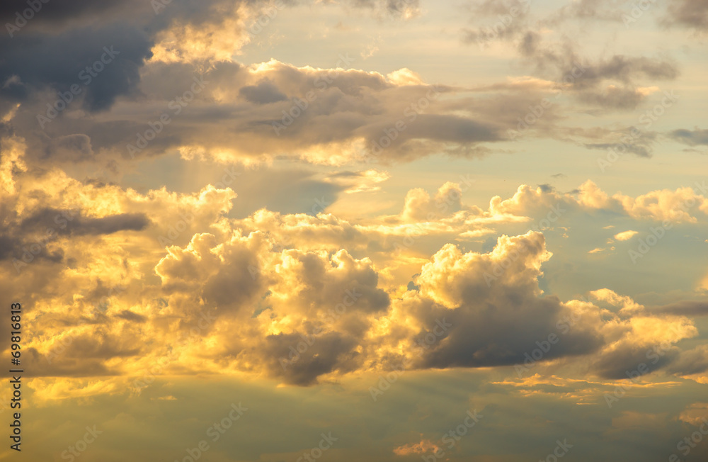 Obraz premium golden clouds
