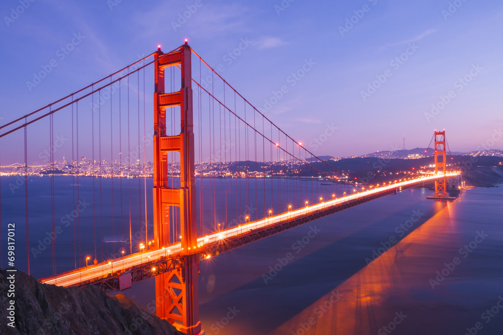 Naklejka premium Golden Gate Bridge, San Francisco, California