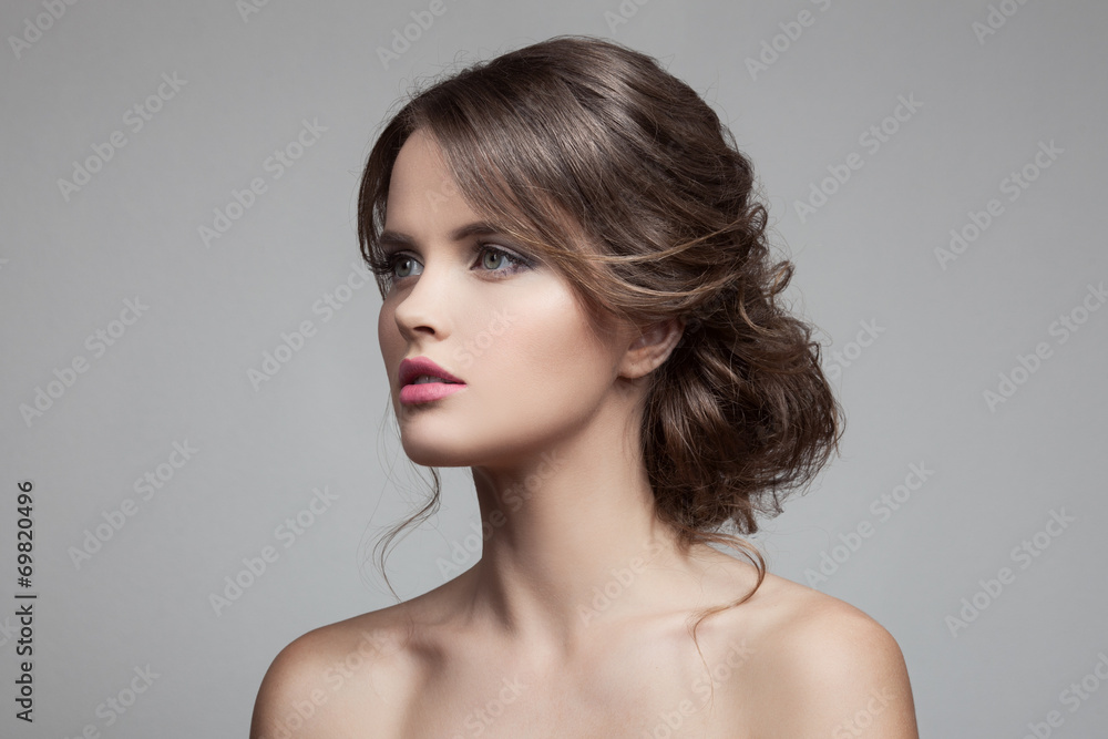 Beautiful Blond Woman. Hairstyle and Make-up. Beautiful Blond Woman. Hairstyle and Make-up.
