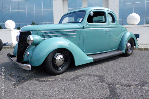 Blue 1940s Traditional Hot Rod