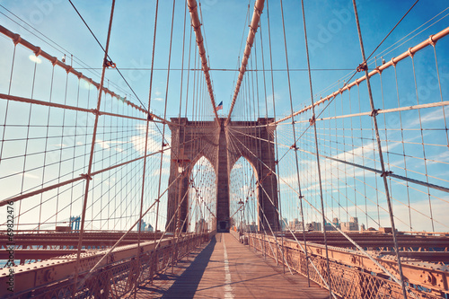Fototapeta Naklejka Na Ścianę i Meble -  Brooklyn Bridge in New York City